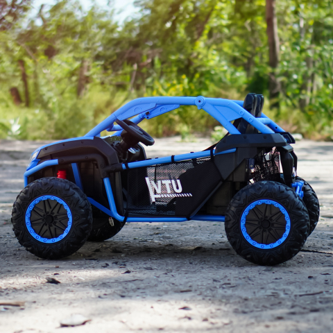 Electric UTV for Kids, Dune-Buggy SPORT, 2-Seater, 800W, 24V 10Ah, 4x4,  Premium, blue [5]