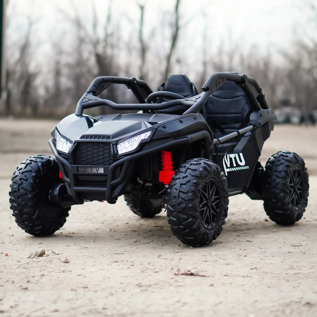 Electric UTV for Kids, Dune-Buggy SPORT, 2-Seater, 800W, 24V 10Ah, 4x4,  Premium, Black [11]