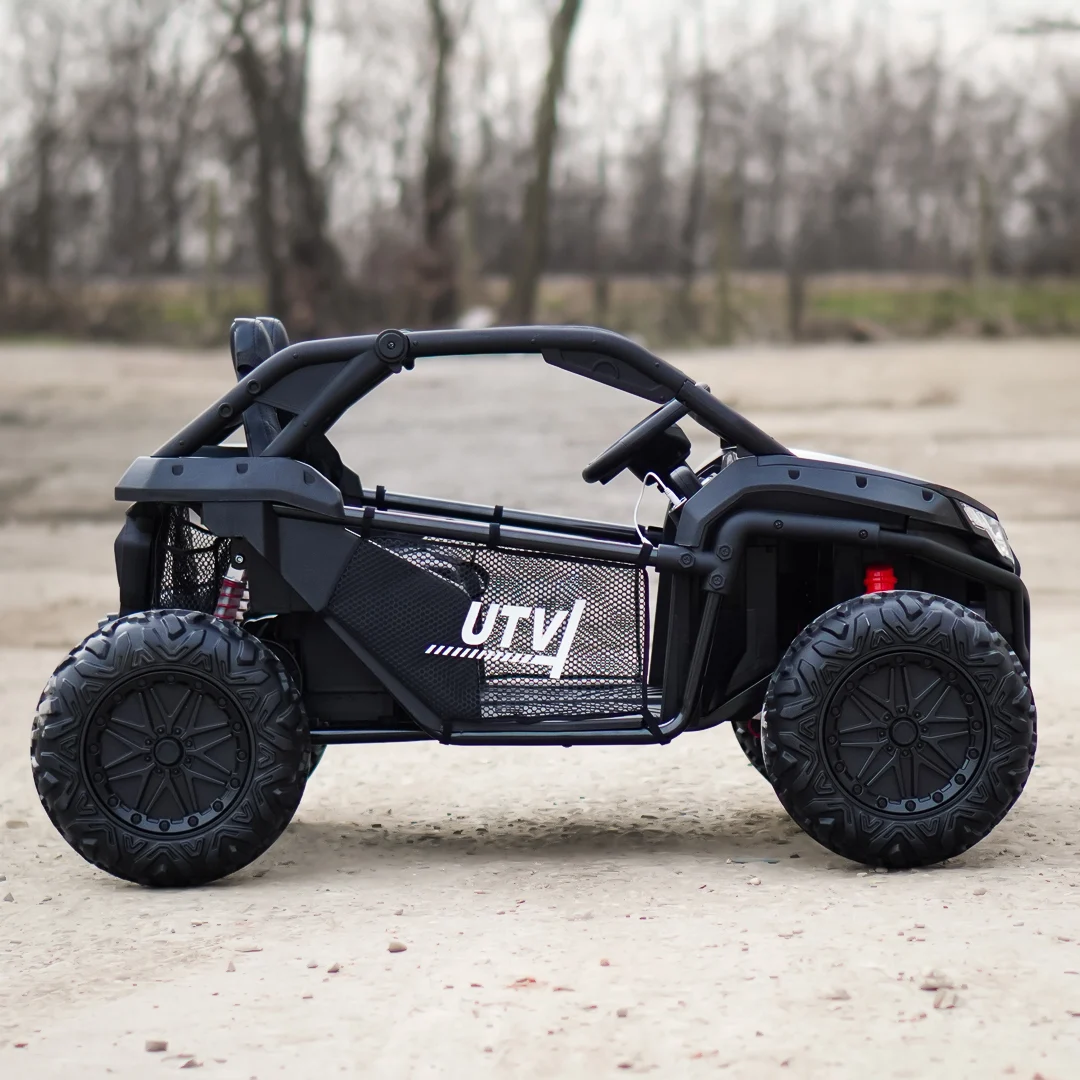 Electric UTV for Kids, Dune-Buggy SPORT, 2-Seater, 800W, 24V 10Ah, 4x4,  Premium, Black [5]