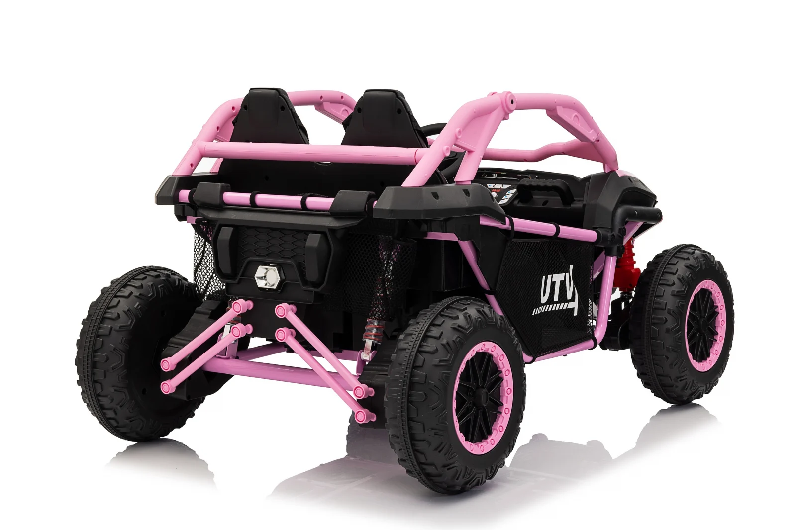 Electric UTV for Kids, Dune-Buggy SPORT, 2-Seater, 800W, 24V 10Ah, 4x4,  Premium, pink [7]