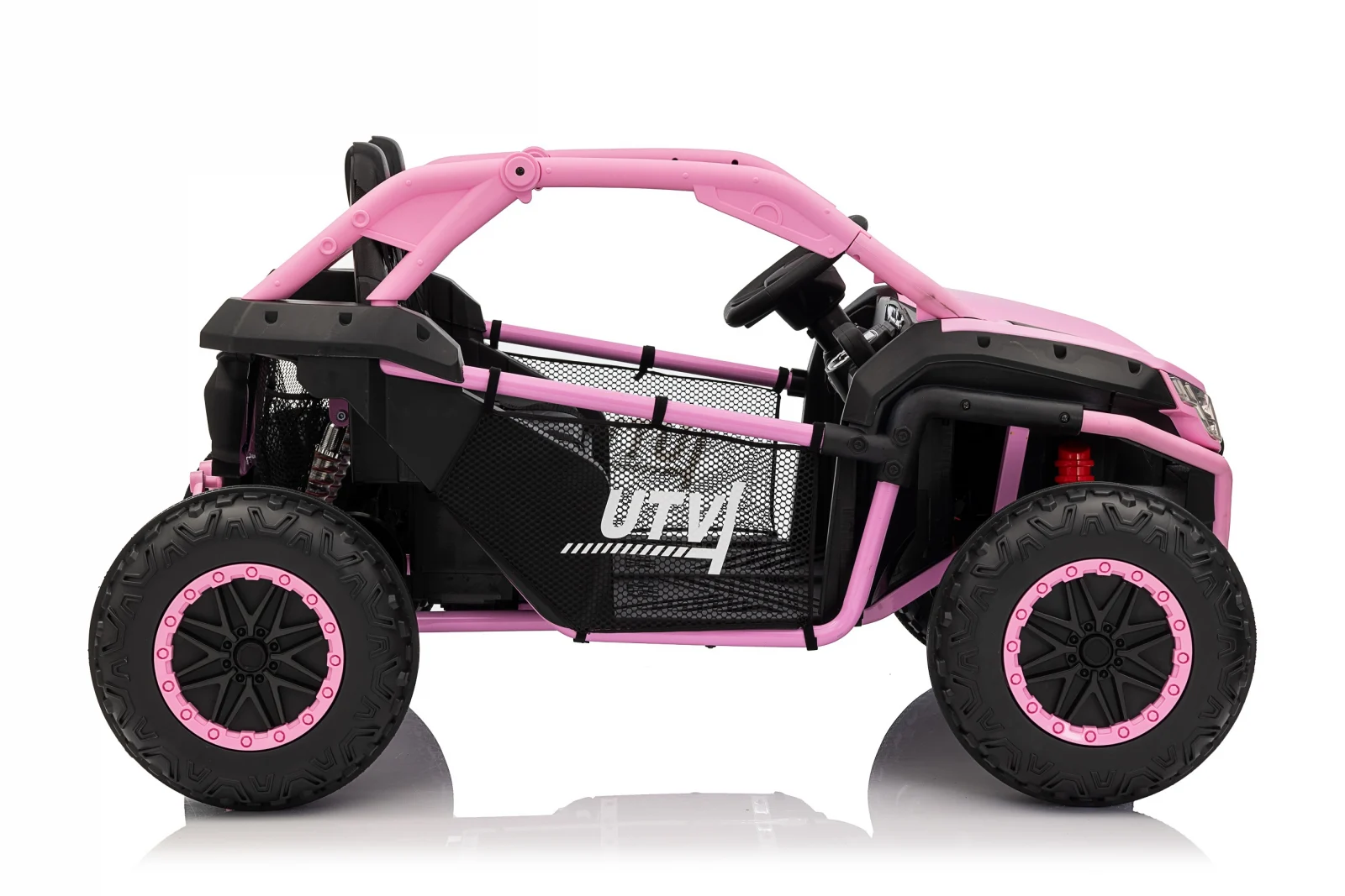 Electric UTV for Kids, Dune-Buggy SPORT, 2-Seater, 800W, 24V 10Ah, 4x4,  Premium, pink [5]