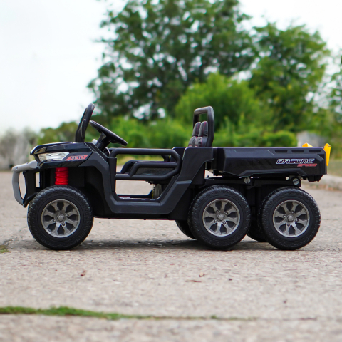 UTV electric Farm Tractor 6x6, cu 2 locuri, 180W, 12V, echipare premium, negru [5]