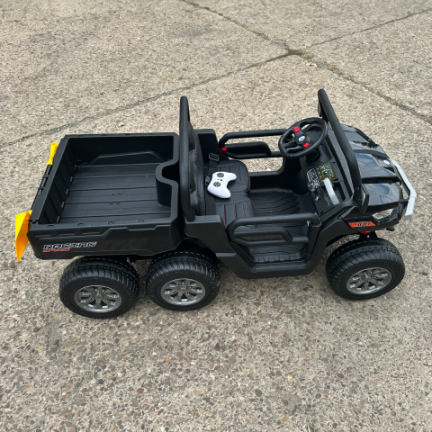UTV electric Farm Tractor 6x6, cu 2 locuri, 180W, 12V, echipare premium, negru [10]