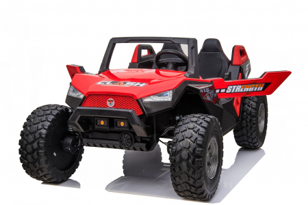 UTV electric pentru copii BJX1928, tractiune 4x4, 300W putere, 24V, premium, rosu [10]