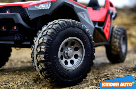 UTV electric pentru copii BJX1928, tractiune 4x4, 300W putere, 24V, premium, rosu [4]