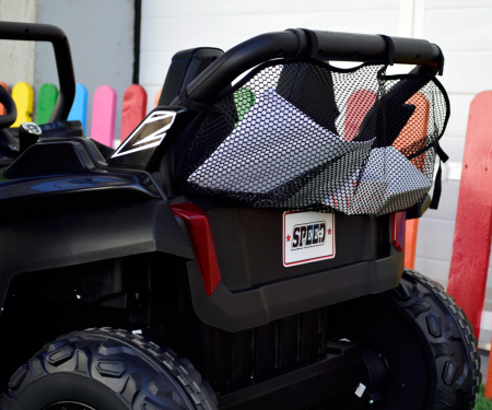 Electric UTV for children with 2 seats, BJS612, 90W 12V, bluetooth, black [11]