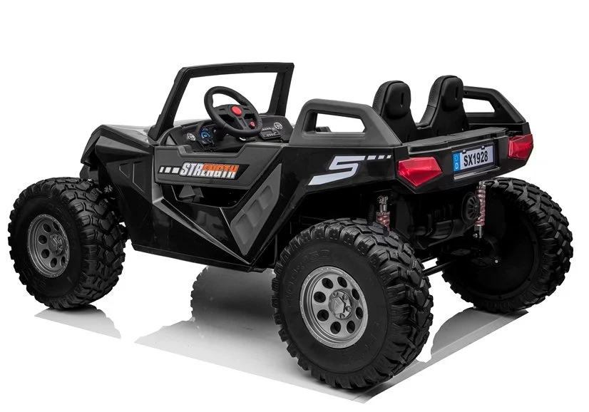Ride on electric UTV for children with 4 seats, Buggy XXL, 400W, 24V 14Ah, PREMIUM, black [2]