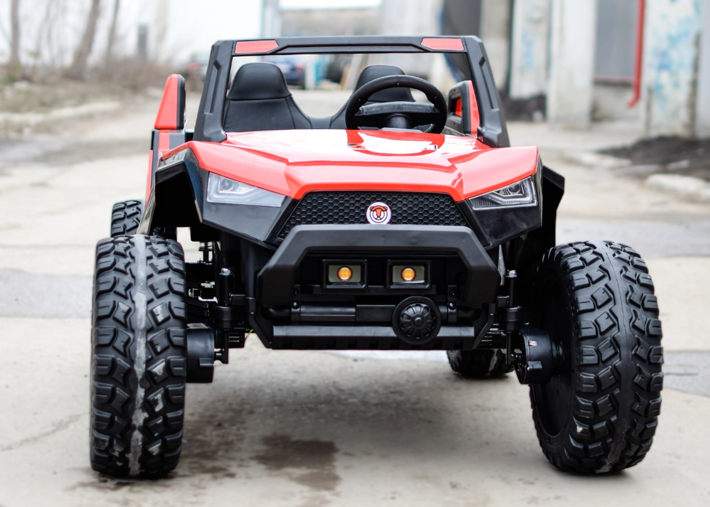 Ride on electric UTV for children with 4 seats, Buggy XXL, 400W, 24V 14Ah, PREMIUM, red [2]