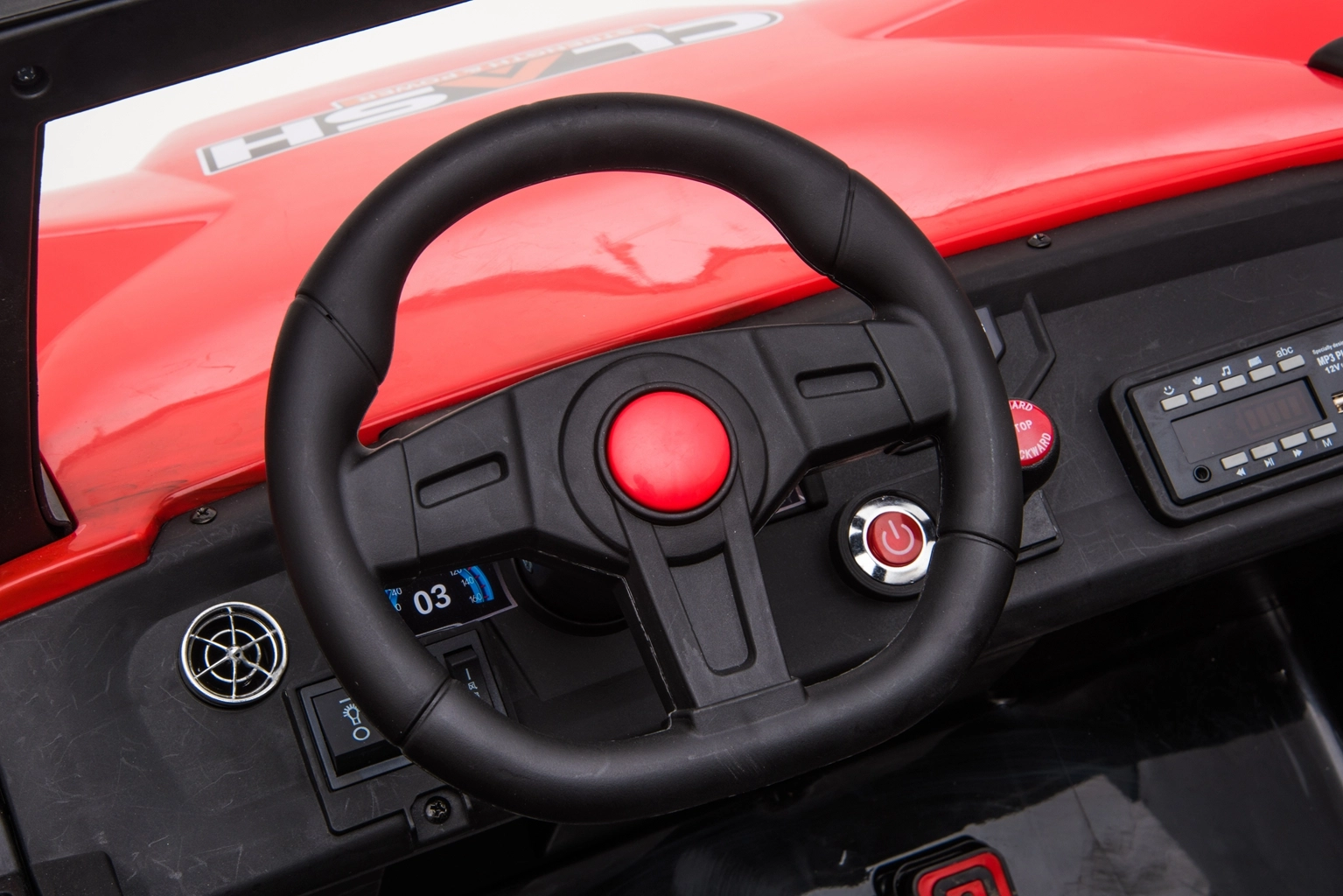 Ride on electric UTV for children with 4 seats, Buggy XXL, 400W, 24V 14Ah, PREMIUM, red [15]
