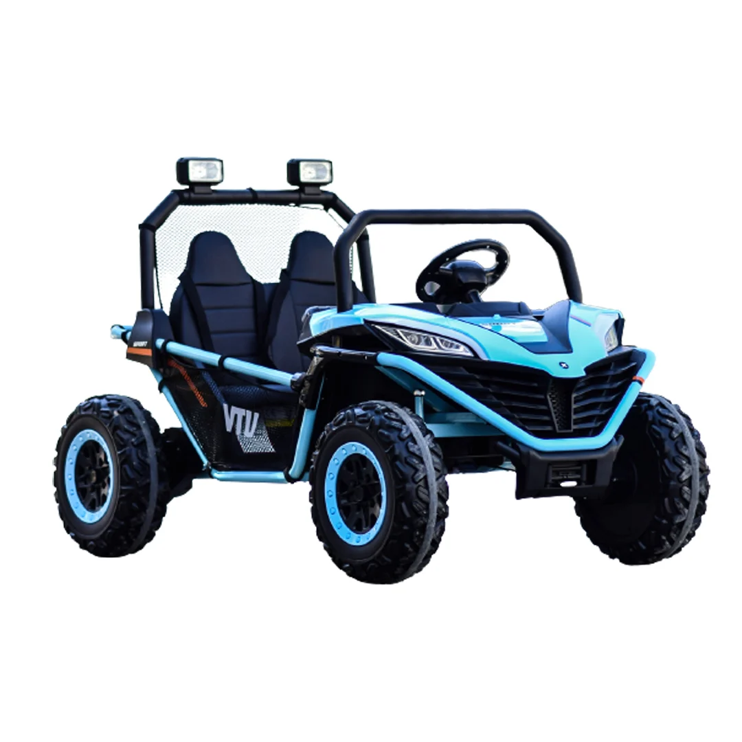 Masinute electrice - UTV electric pentru copii, Dune-Buggy, 2 locuri, 200W, 24V, premium, albastru