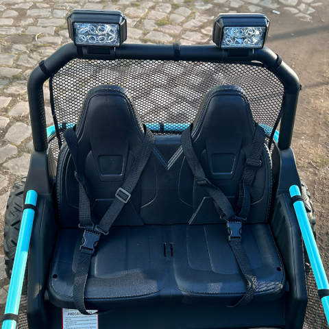 UTV electric pentru copii Dune-Buggy, 2 locuri, 300W, 24V, roti MOI, albastru [12]