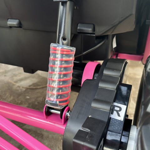 Ride-on electric UTV for children Dune-Buggy, 2 seats, 200W, 12V, EVA wheels, rose-red [16]