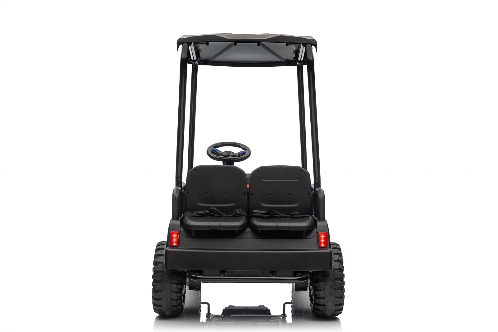 UTV electric pentru copii, Golf-Kart, 400W, 4 locuri, 24V 7Ah, roti moi, albastru [8]