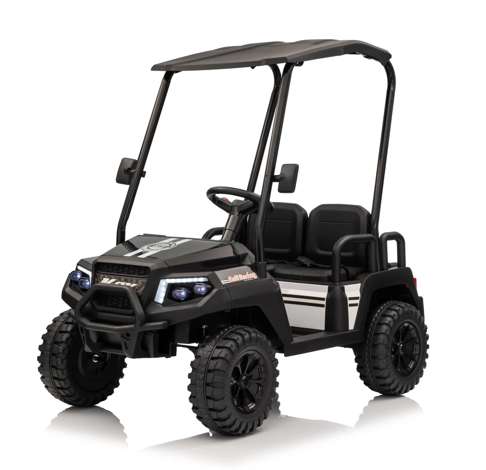 Ride On ATV & UTV - Ride-on electric UTV for children, Golf-Kart, 400W, 4 seats, 24V 7Ah, EVA wheels, black