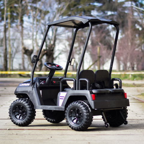 Ride-on electric UTV for children, Golf-Kart, 400W, 4 seats, 24V 7Ah, EVA wheels, black [7]