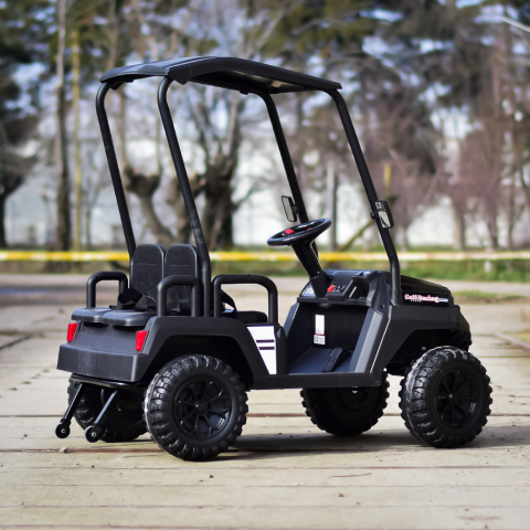Ride-on electric UTV for children, Golf-Kart, 400W, 4 seats, 24V 7Ah, EVA wheels, black [4]
