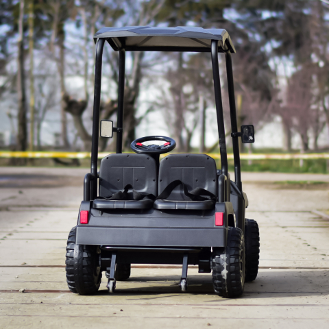 Ride-on electric UTV for children, Golf-Kart, 400W, 4 seats, 24V 7Ah, EVA wheels, black [6]