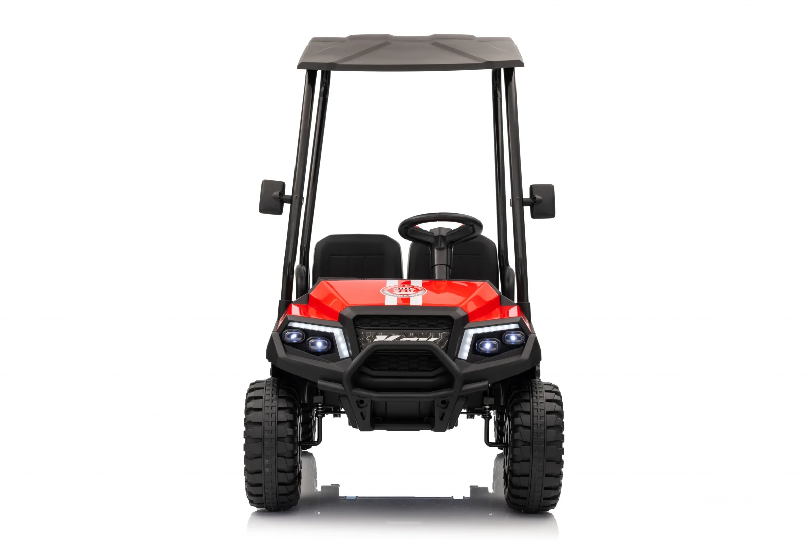 UTV electric pentru copii, Golf-Kart, 400W, 4 locuri, 24V 7Ah, roti moi, rosu [1]