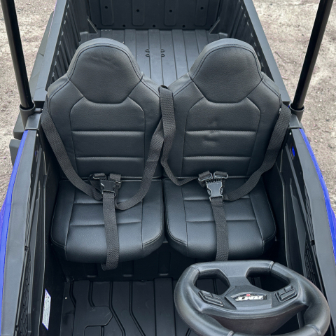 Premium 2-Seater Ride-On UTV for Kids – Gladiator Style, 180W 12V, EVA Soft Wheels, Padded Seat, Bluetooth, blue [14]