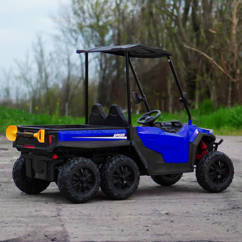 Premium 2-Seater Ride-On UTV for Kids – Gladiator Style, 180W 12V, EVA Soft Wheels, Padded Seat, Bluetooth, blue [9]