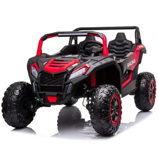 Ride On ATV & UTV - Electric ride-on UTV for children, 2 seats, 300W, 4x4, EVA wheels, bluetooth, red