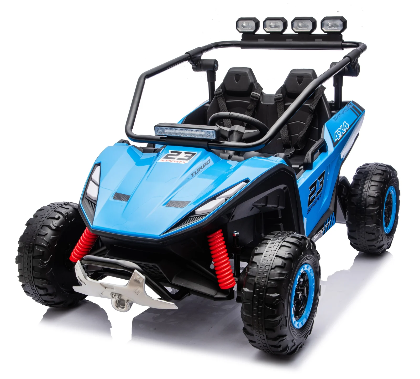 Ride On ATV & UTV - Electric Ride-On UTV for 2 Children, Vector Dune-Buggy, 300W, 24V, Premium, blue