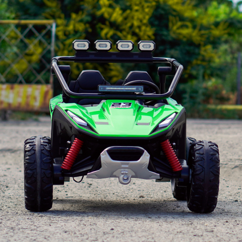 Electric Ride-On UTV for 2 Children, Vector Dune-Buggy, 300W, 24V, Premium, green [1]