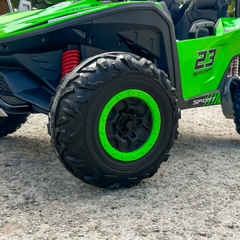 Electric Ride-On UTV for 2 Children, Vector Dune-Buggy, 300W, 24V, Premium, green [15]