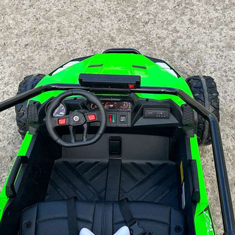 Electric Ride-On UTV for 2 Children, Vector Dune-Buggy, 300W, 24V, Premium, green [11]