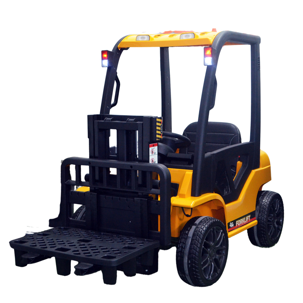 Kids ride deals on forklift