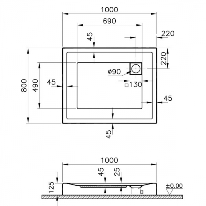 100x80cm, rectangulara mb | 56820001000 [2]