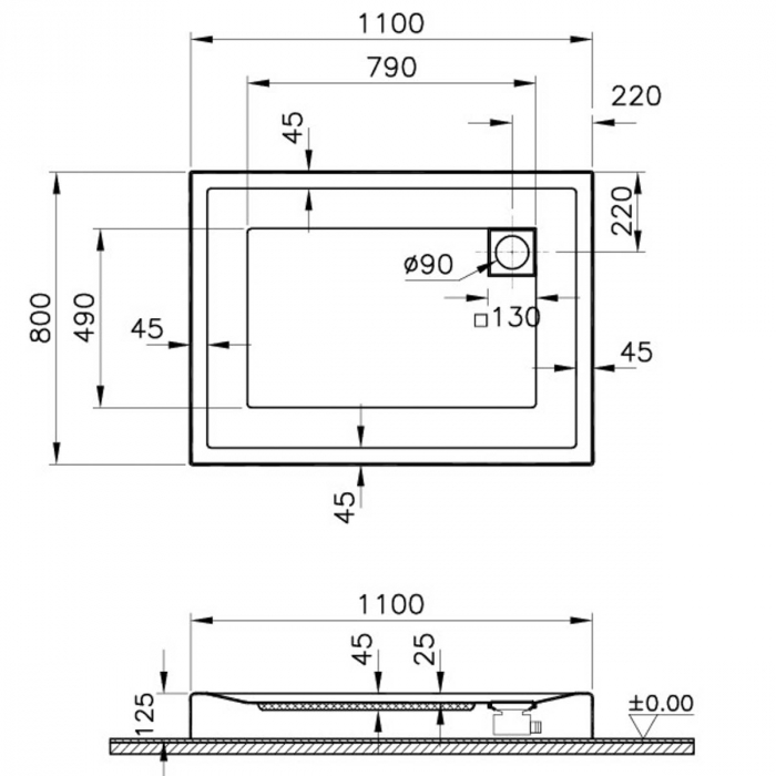 110x80cm, rectangulara mb | 56830001000 [2]