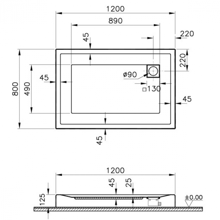 120x80cm, rectangulara mb | 56840001000 [2]