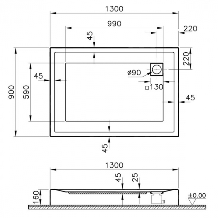 130x90cm, rectangulara mb | 58640001000 [2]