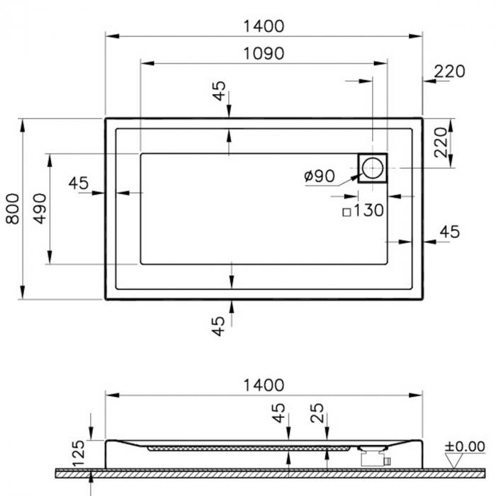140x80cm, rectangulara mb | 56860001000 [2]