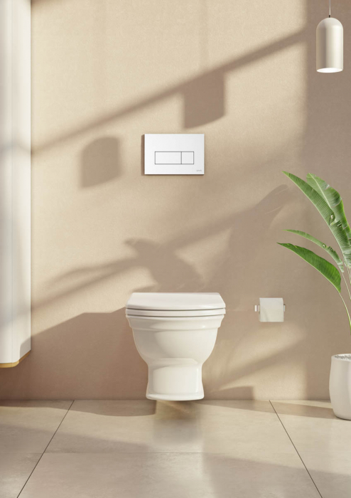 Clapeta de actionare Root Square alb lucios, design modern si finisaj premium | 740-2300 [4]
