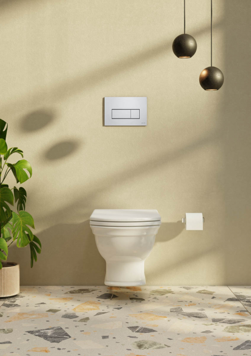 Clapeta actionare WC VitrA Root Square, finisaj crom lucios | 740-2380 [3]