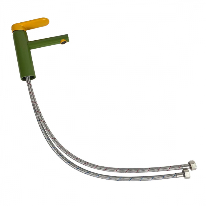 Baterie verde lavoar baie pentru copii cu maner portocaliu | A4266646 [8]