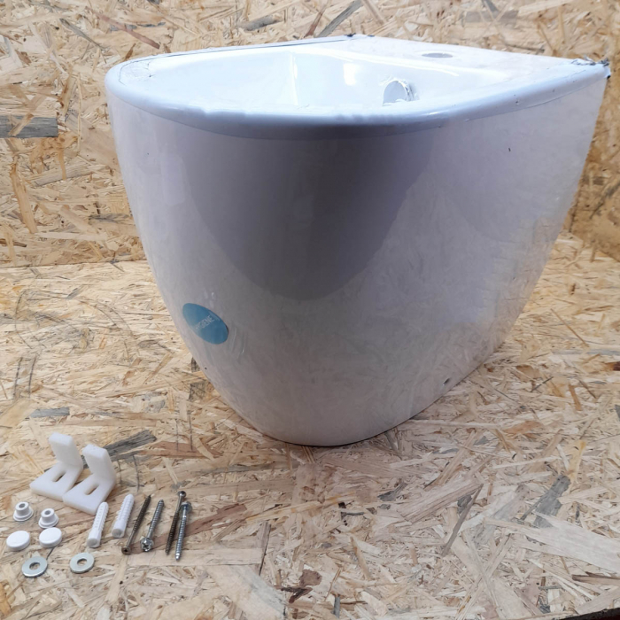 Bideu pe pardoseala lipit de perete 54cm, alb | 5986B003-0288 [4]