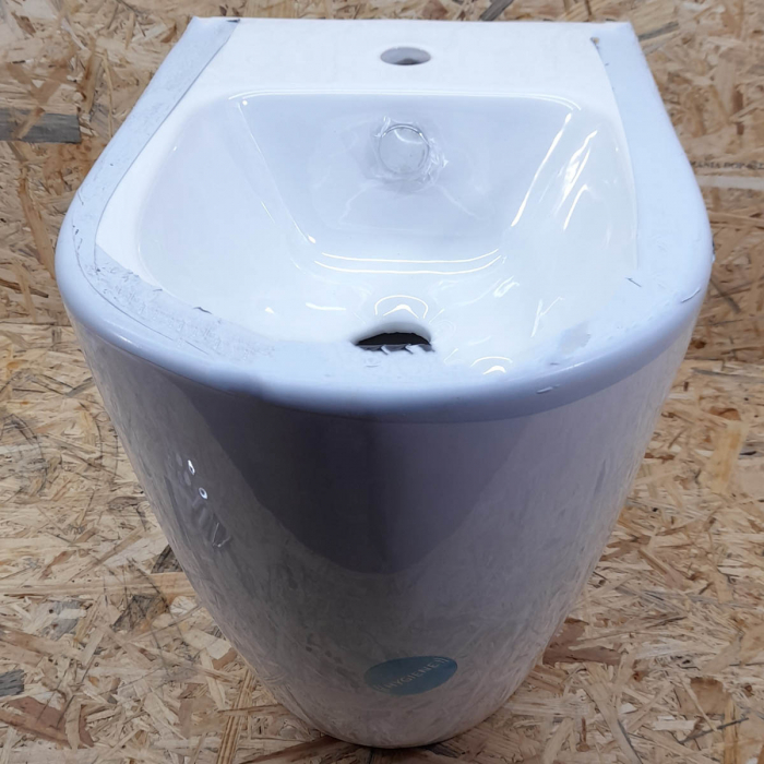 Bideu pe pardoseala lipit de perete 54cm, alb | 5986B003-0288 [8]
