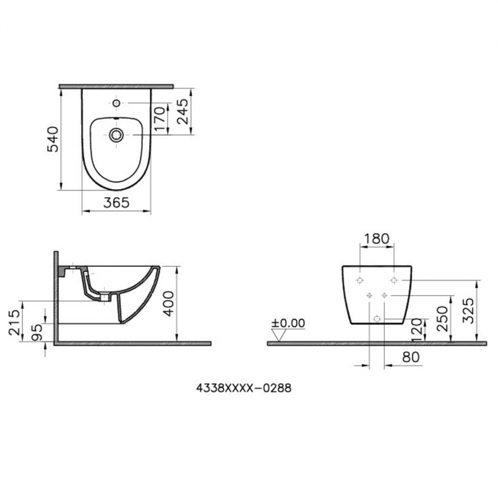 Bideu suspendat 54cm | 4338B003-1046 [2]