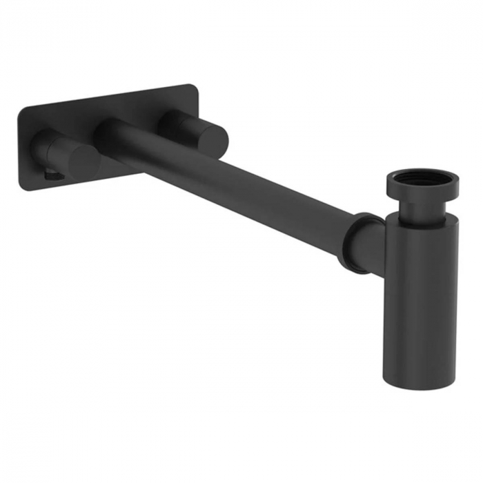 Sifon scurgere pentru lavoar, symmetric, rozette, matte black, colectia Waste Trap   A4515936WTC