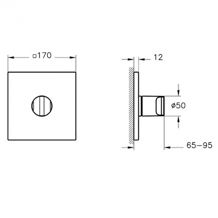 incastrata deviator, V-box partea aparenta, cupru | A4287529 [2]