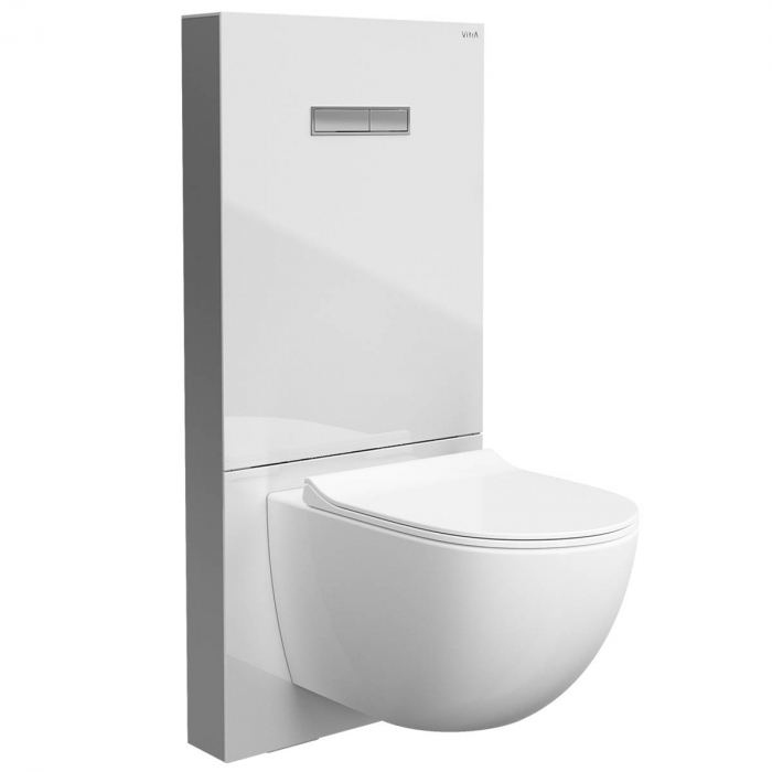 Cadru WC cu rezervor din sticla alb 2.5 4 pentru montaj WC suspendat 770-5760-02