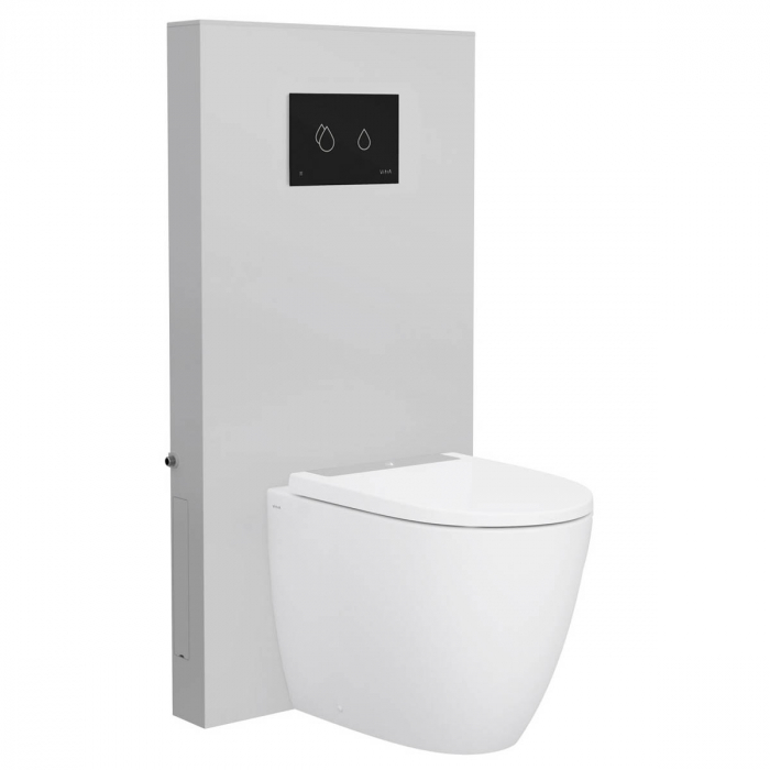 Cadru wc cu rezervor din sticla gros pentru WC pe pardoseala 773-1760-01