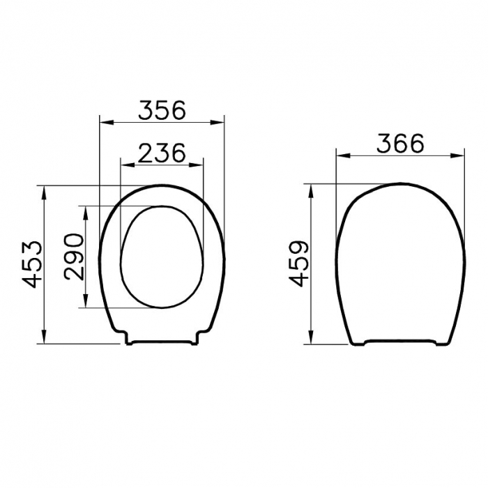 Capac WC duroplast, cu balamale metalice, fixare de jos, rosu | 115-029-001 [2]