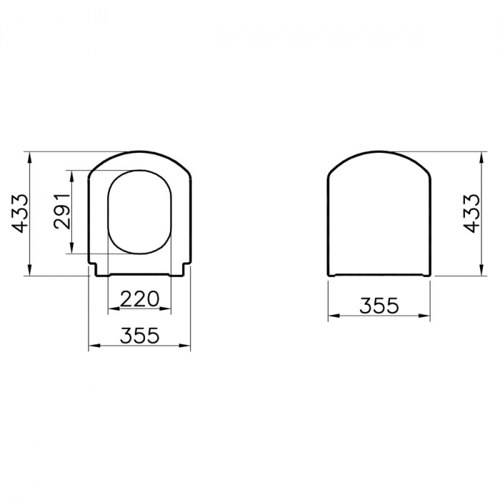 Capac WC duroplast, inchidere lenta soft close | 124-003-009 [2]