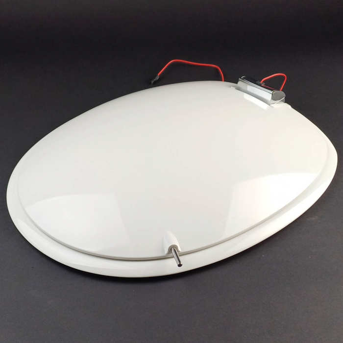 Capac WC, duroplast, inchidere lenta soft close, balamale detasabile, led - uri pe capac WC, alb | 166-003-009 [4]
