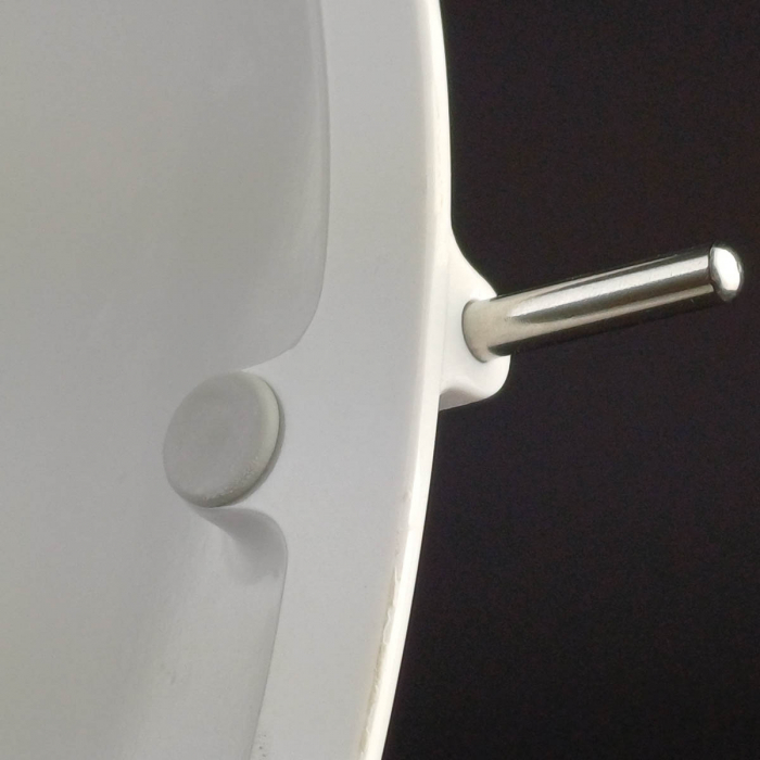 Capac WC, duroplast, inchidere lenta soft close, balamale detasabile, led - uri pe capac WC, alb | 166-003-009 [10]
