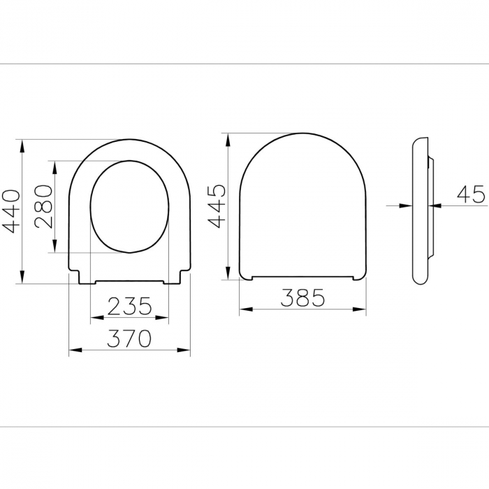 Capac WC, inchidere lenta soft close, cu balamale metalice, fixare de sus | 137-003-009 [2]